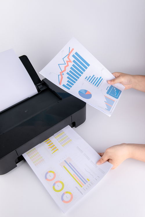 打印機與辦公用品 現(xiàn)代商務攝影的視覺焦點